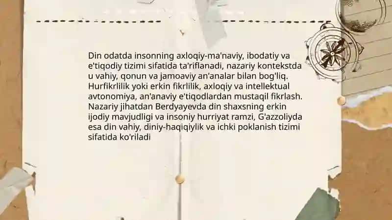 Din va hurfikrlilik 4