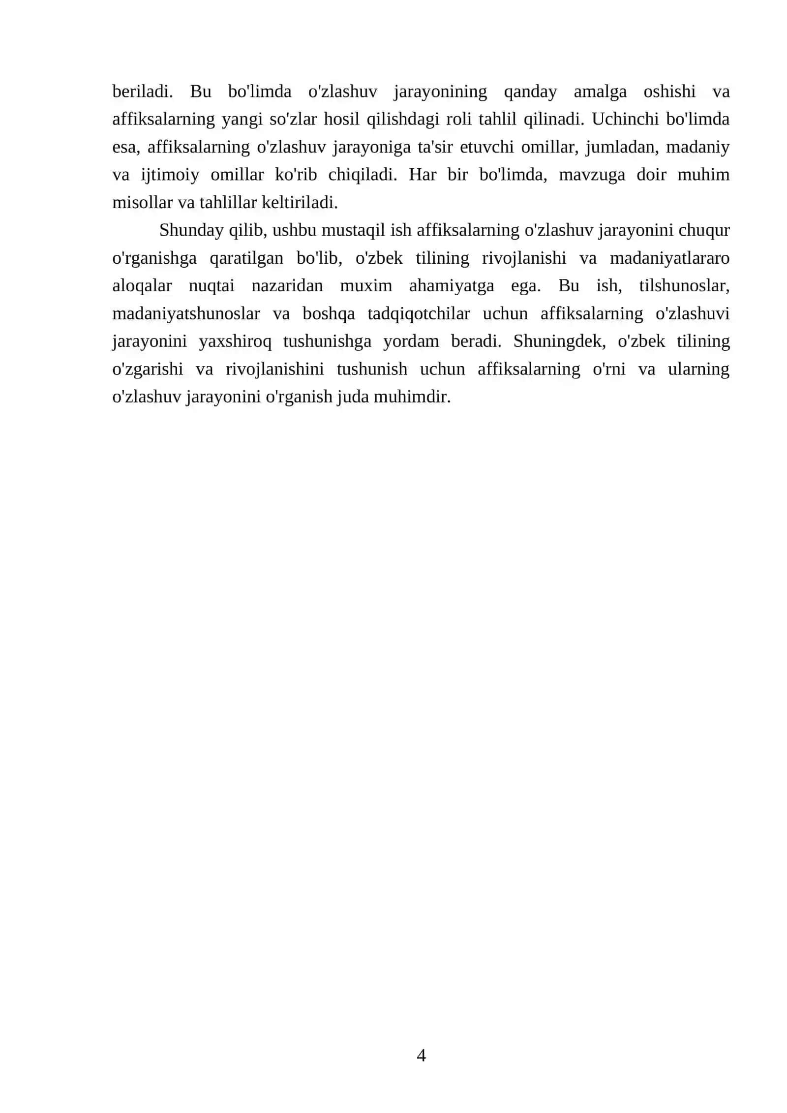 Affiksalarning oʻzlashuv jarayon 4