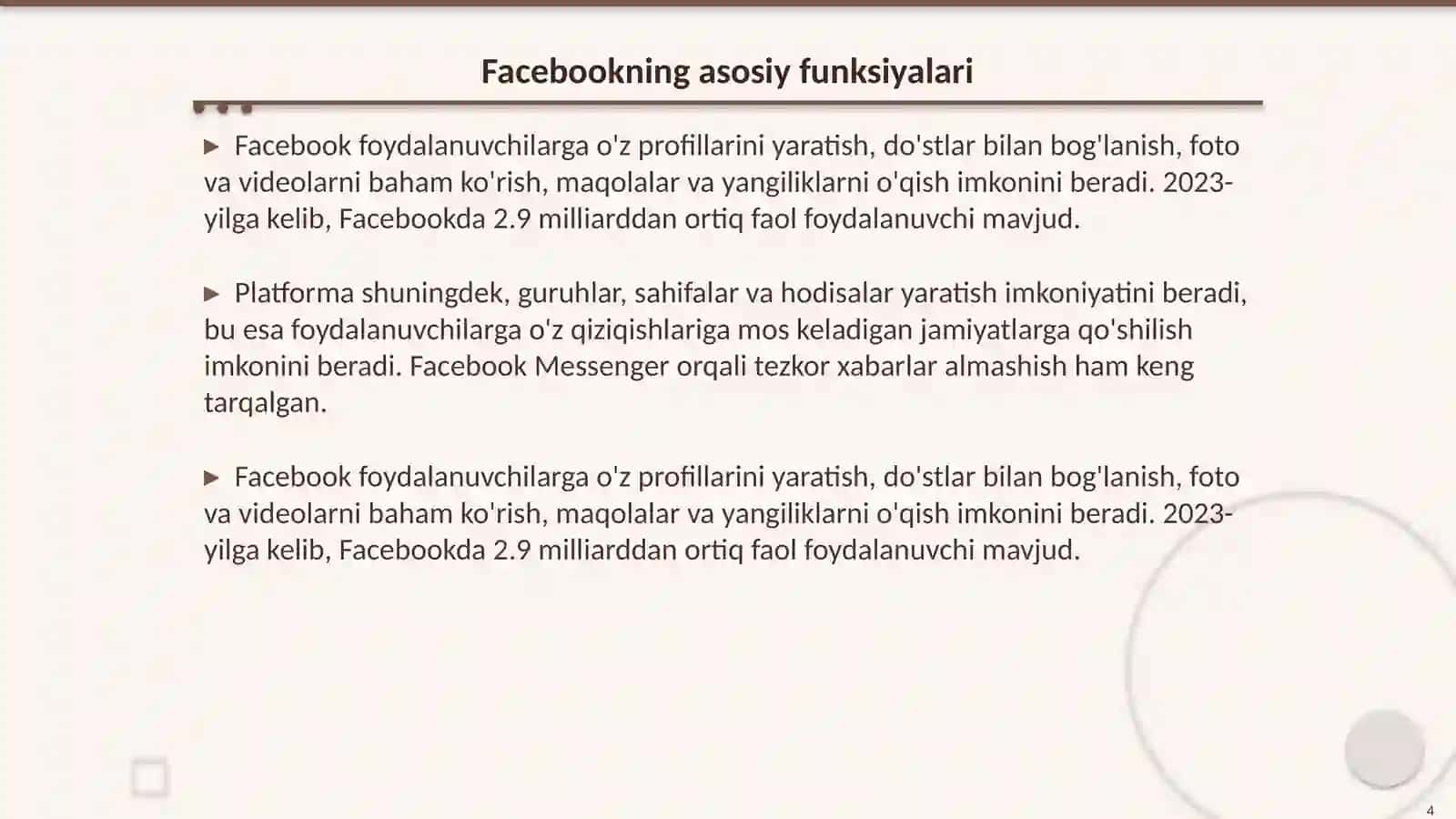 Facebook 4