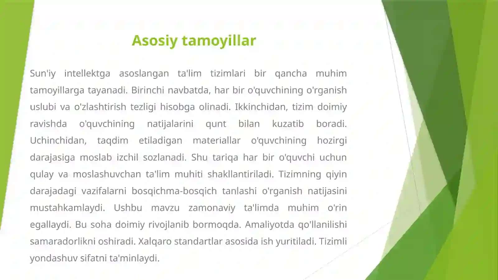 SUN'IY INTELLEKTDAN TA'LIM JARAYONIDA FOYDALANISH BAJARDI 4