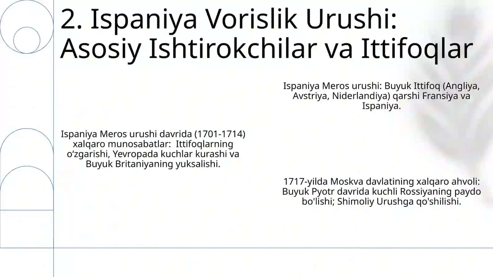 Ispaniya Vorislik Urushi davridagi Xalqaro Munosabatlar 4