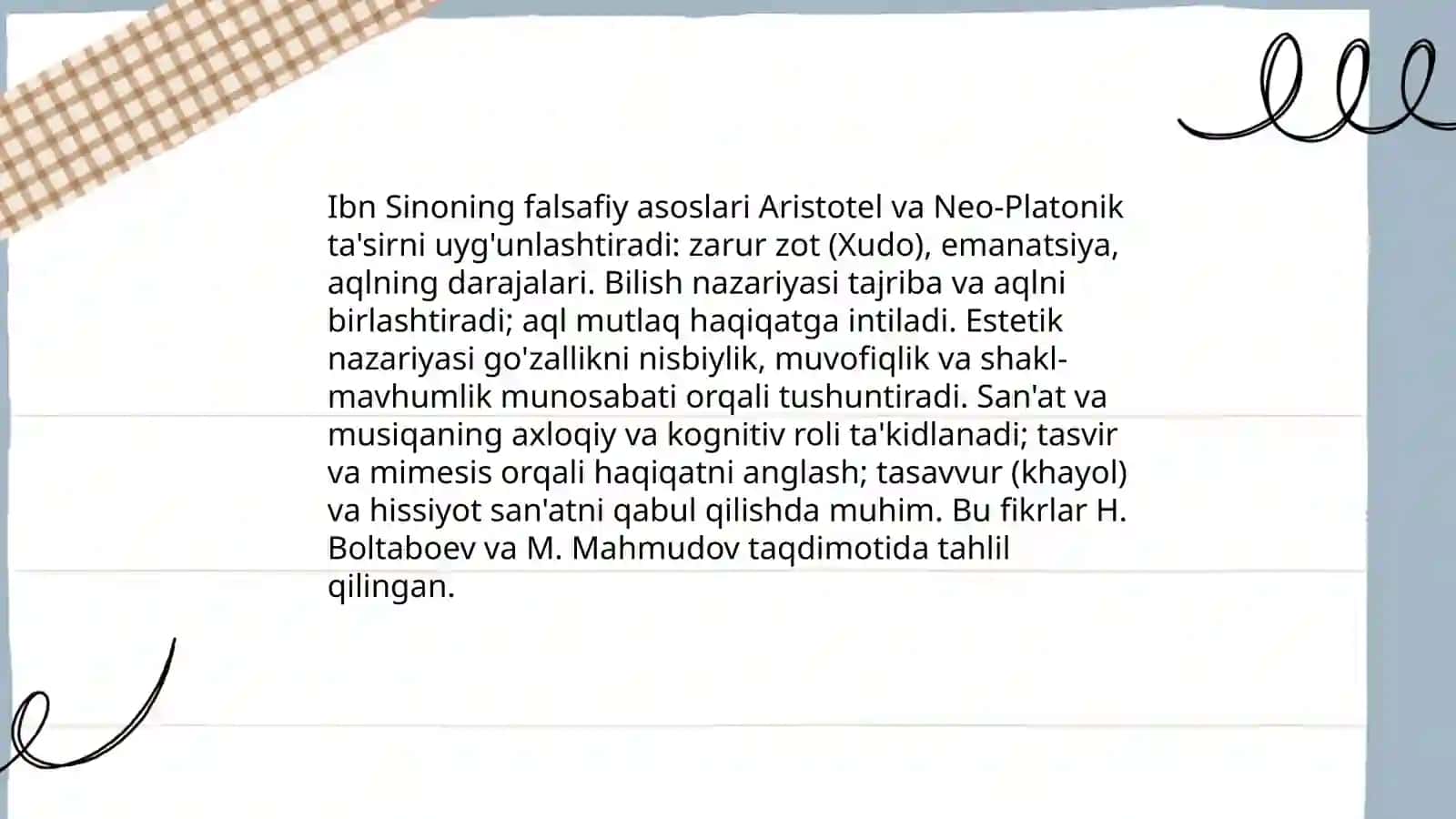 Abu Ali ibn Sino ta'limoti 4
