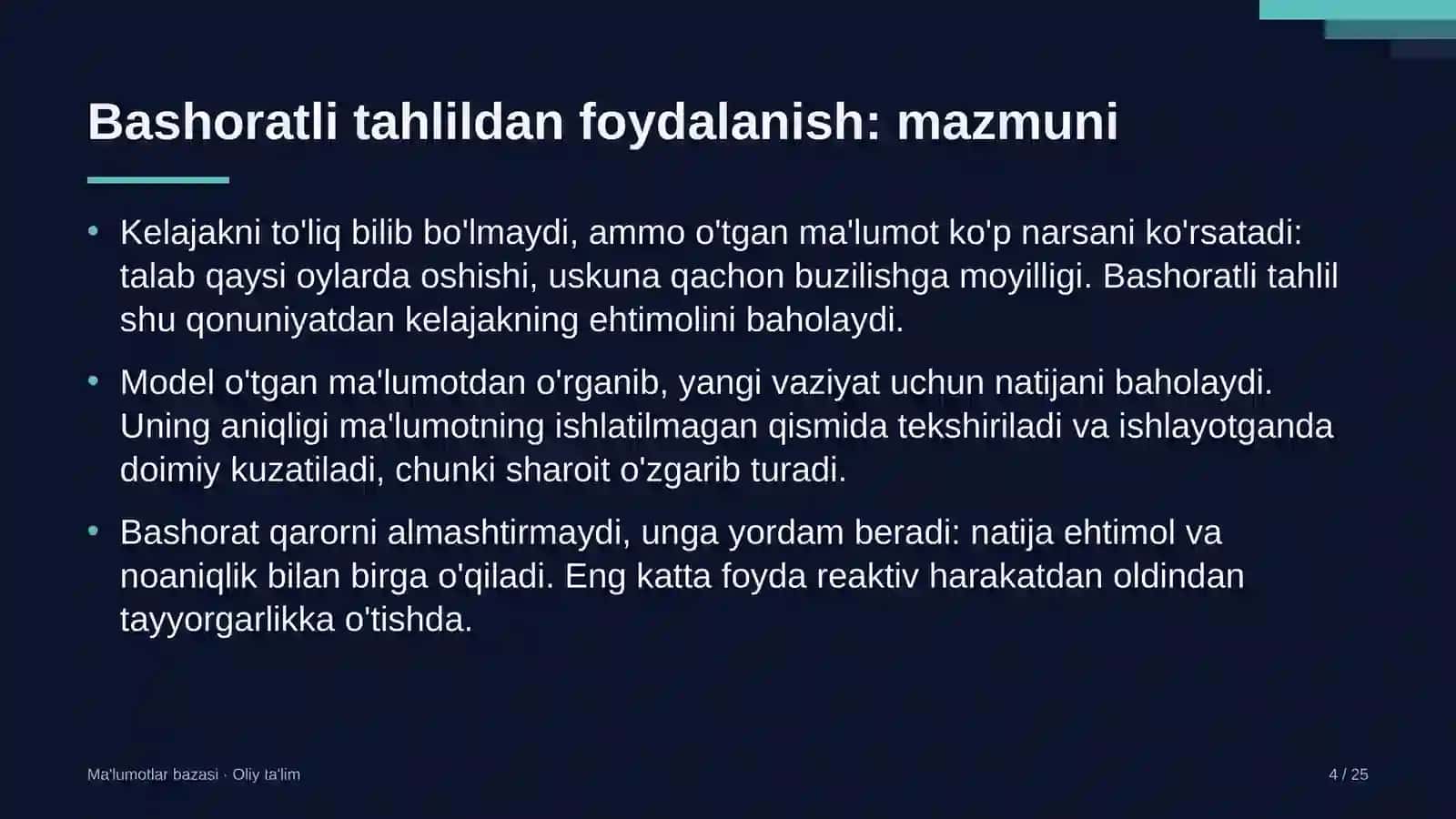 axborot agentliklarida bashoratli tahlildan foydalanish 5371 4