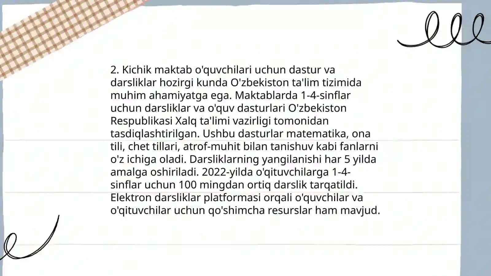 Kichik maktab davri 4