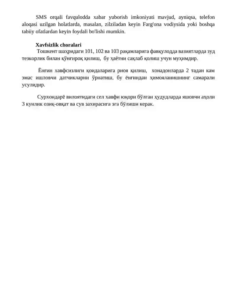 Favqulodda vaziyatlar 4