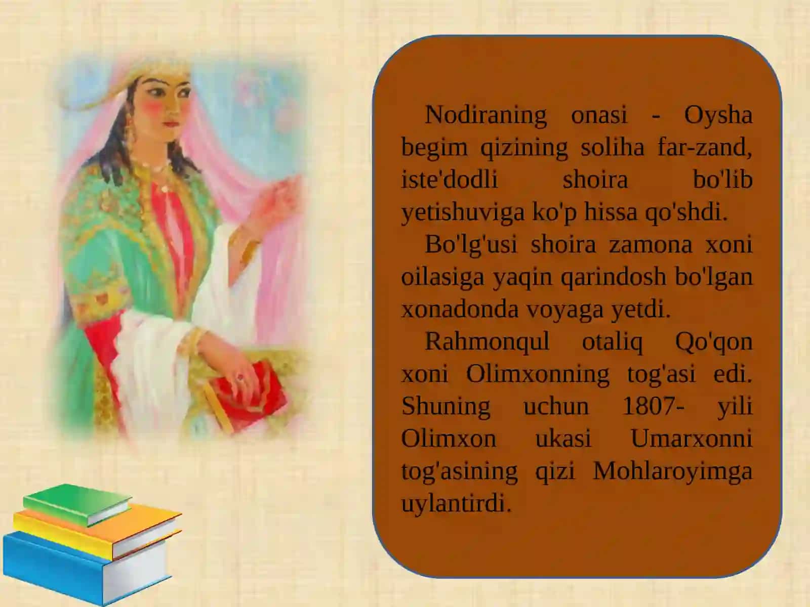 8-sinf Nodira hayoti va ijodi 4