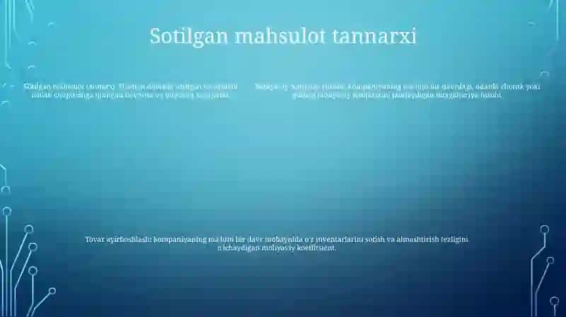 Moliyaviy Natijalar Hisobi 4