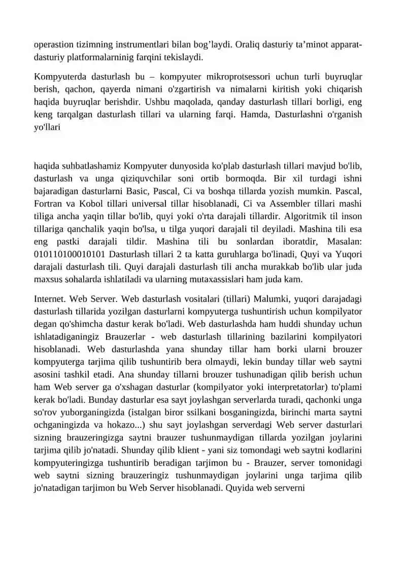 Taqsimlangan va parallel ishlov berish 4