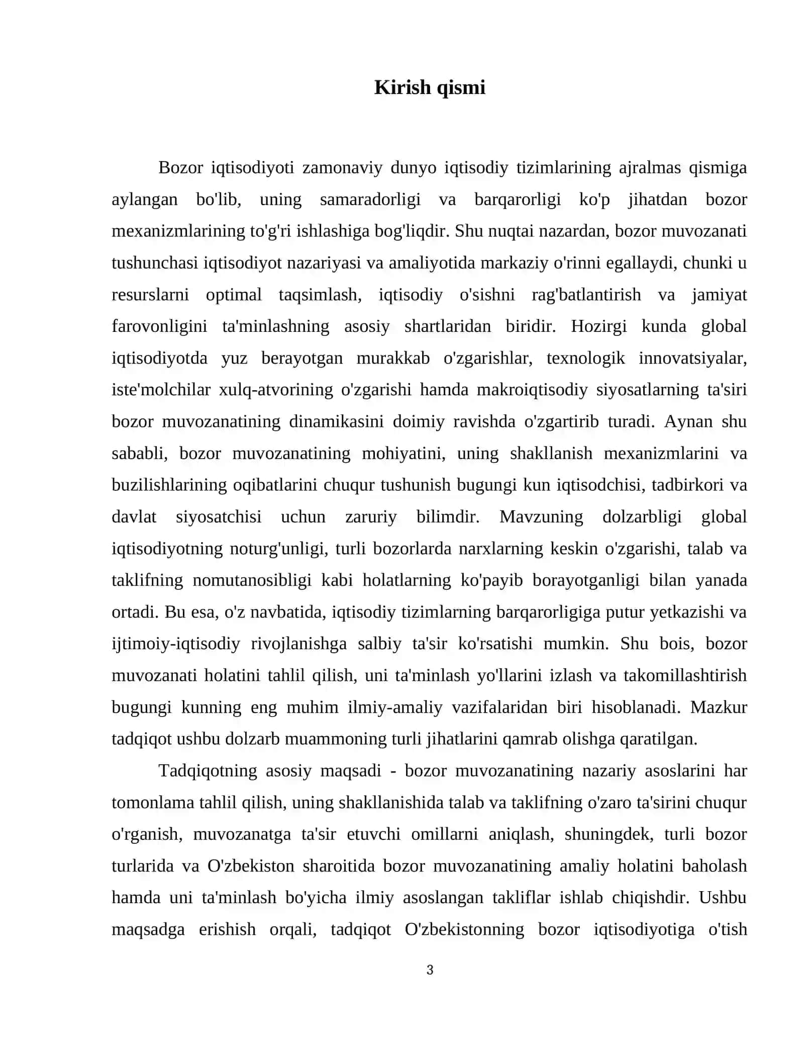 Bozor muvozanati 4