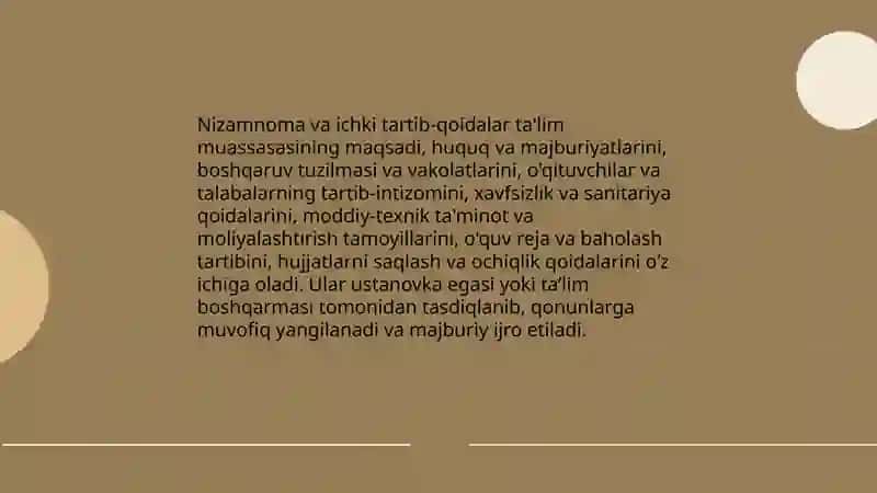 Ta'lim muassasasini boshqarishga doir huquqiy me'yoriy hujjatlar 4