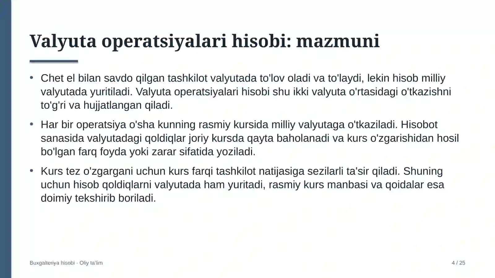 axborot agentliklarida valyuta operatsiyalari hisobi 3727 4
