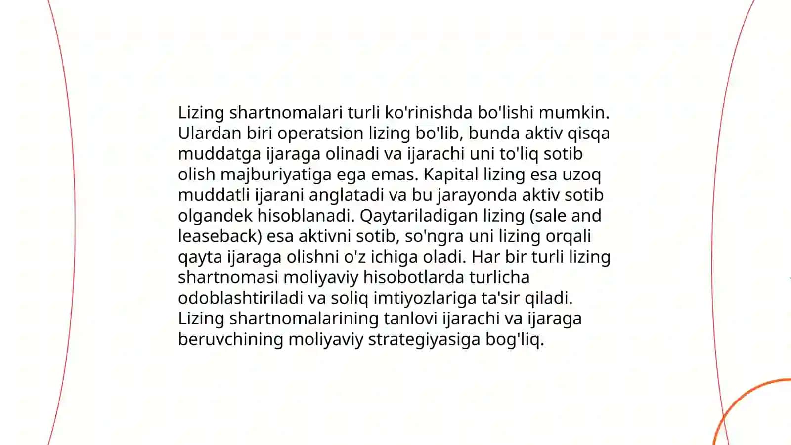 Lizing shartnomasi 4