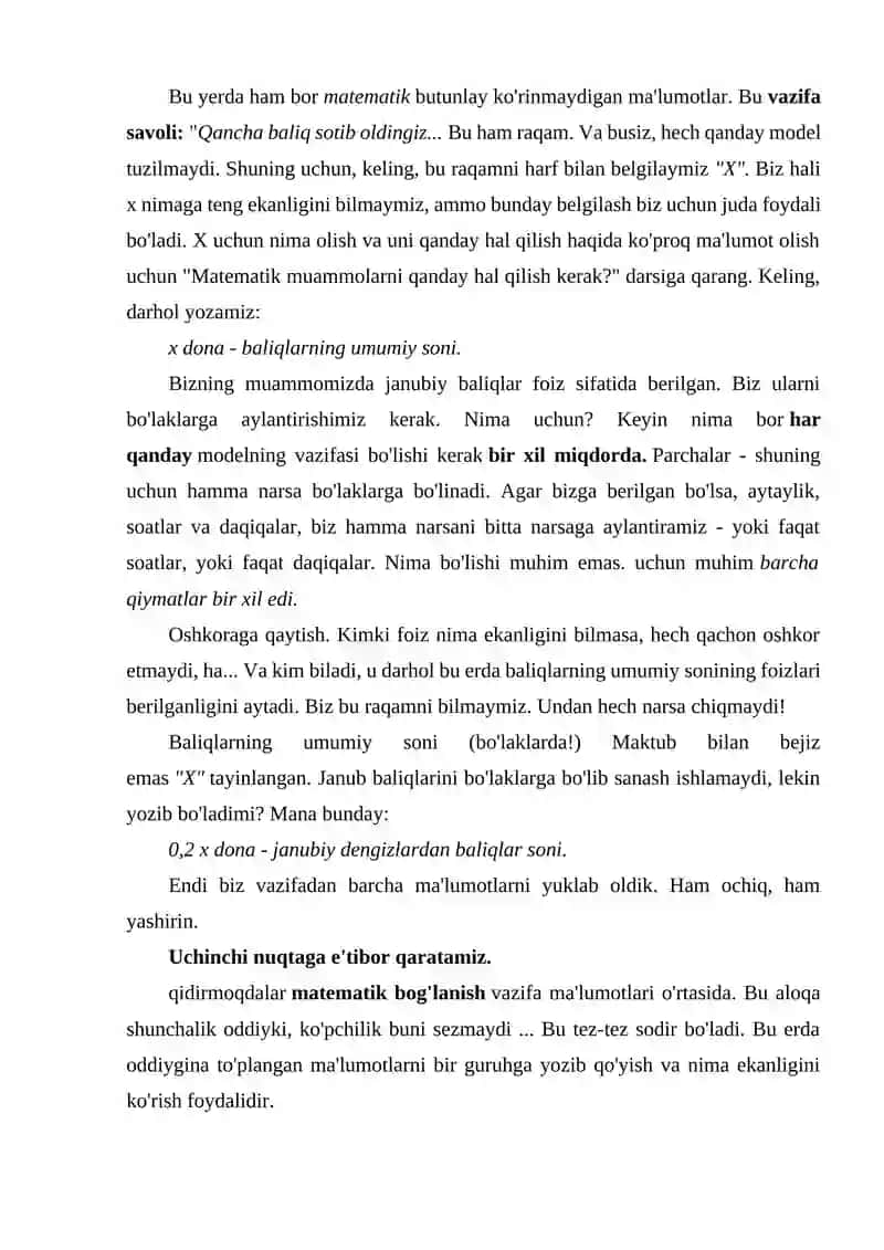 MatEmatik modellar VA ularning turlari 4