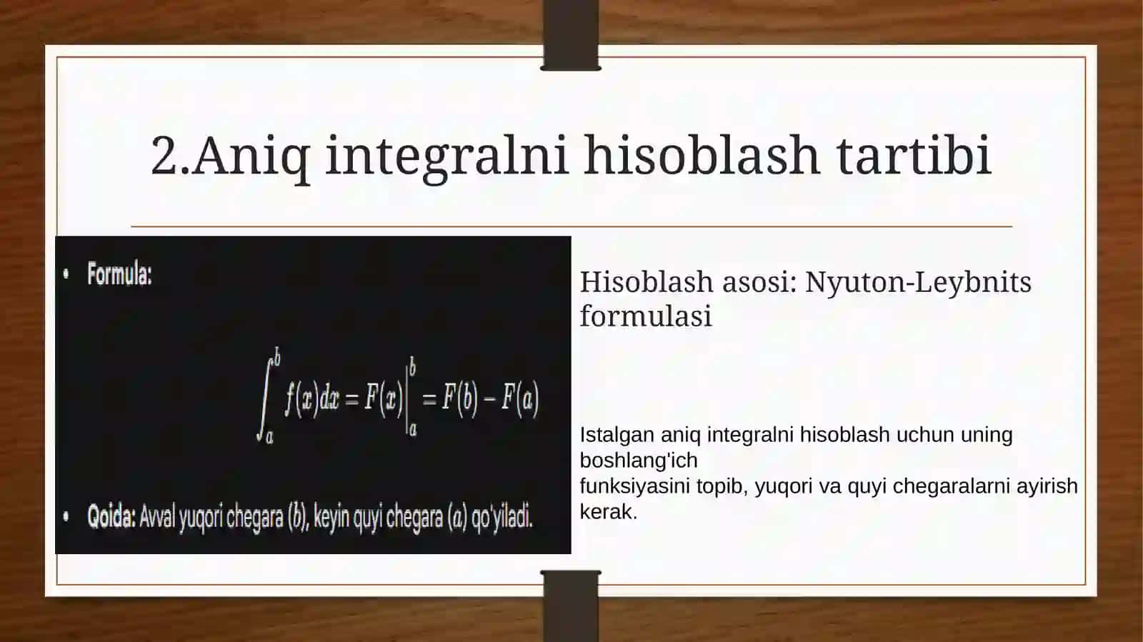 Aniq integral haqida 4