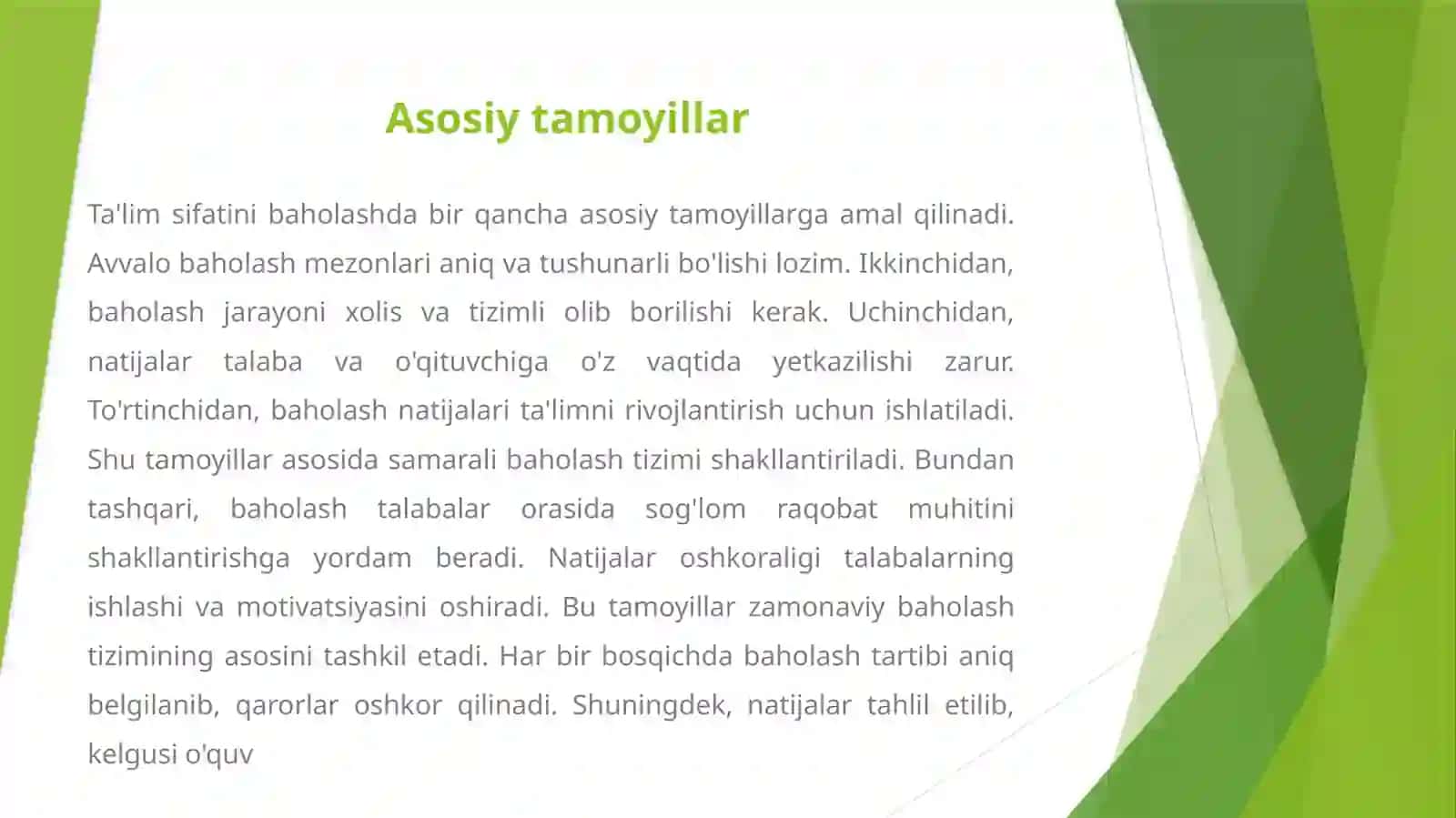 Ta'lim Sifatini Baholashning Zamonaviy Usullari 4