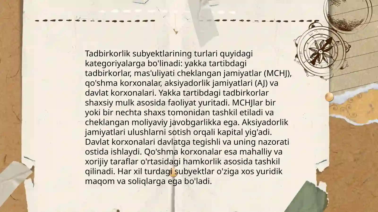 Tadbirkorlik faoliyatini amalga oshirish jarayonida yuzaga keluvchi huquqiy munosabatlar 4