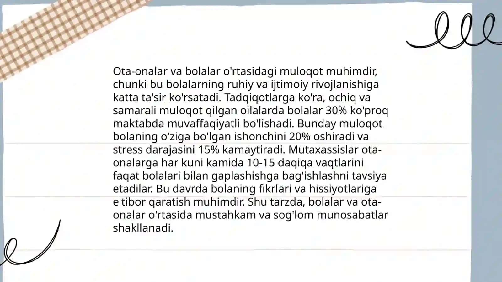 Oilada tarbiya asoslari 4