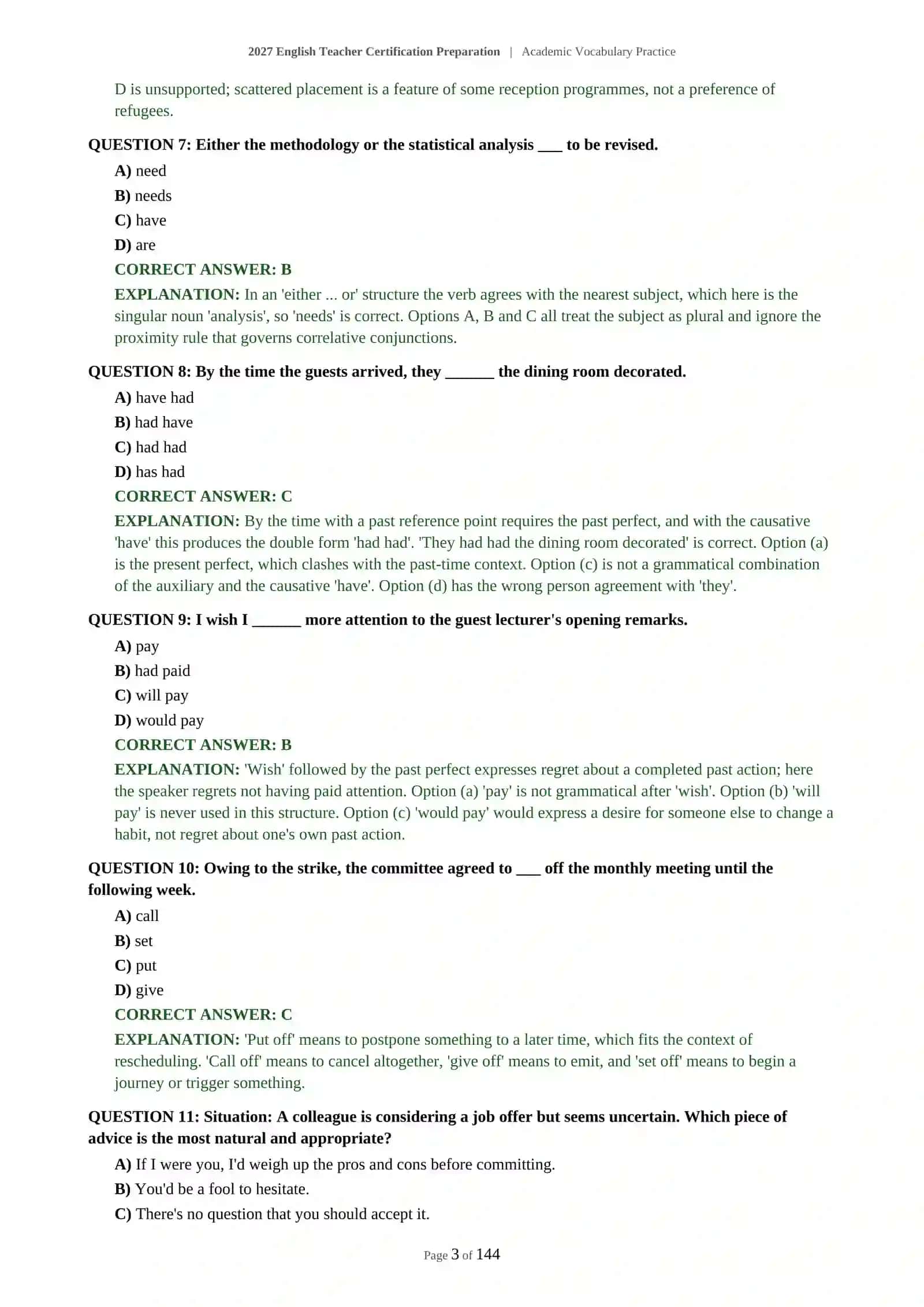 2027 English Teacher Certification Preparation 4