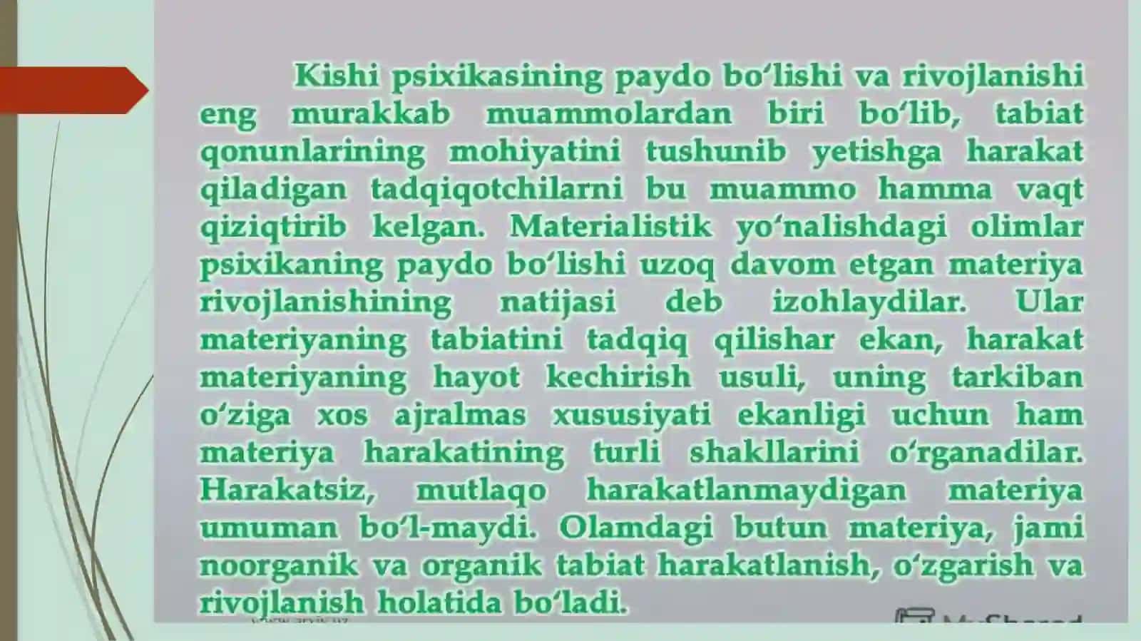 Inson psixikasining ontogenez darivojlanishi 4