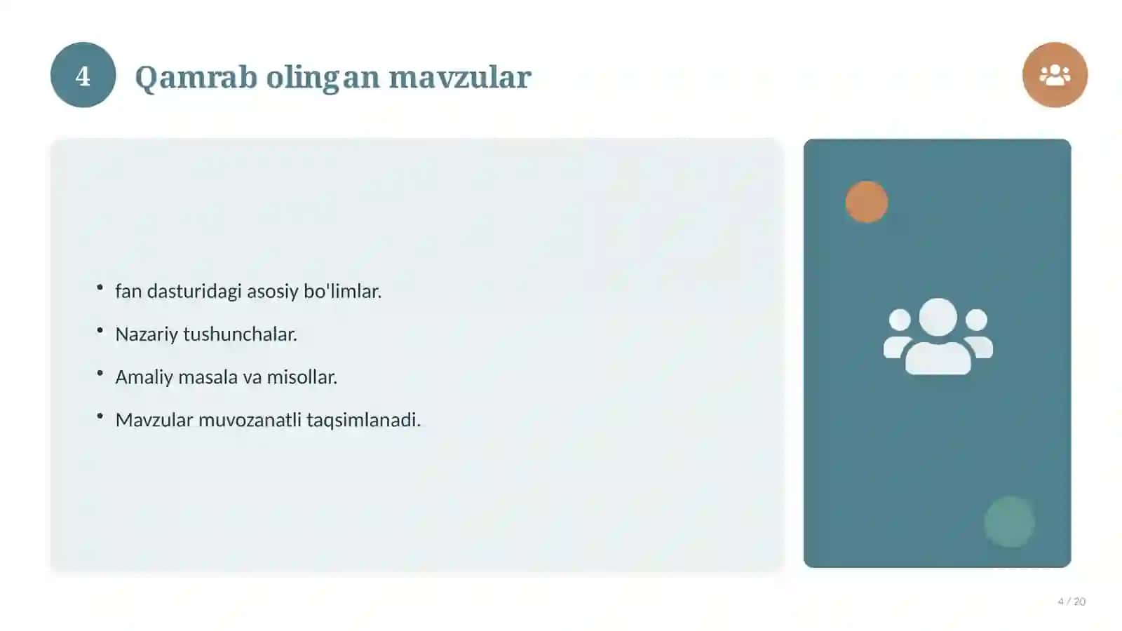 7-sinf: test savollari to'plami 4