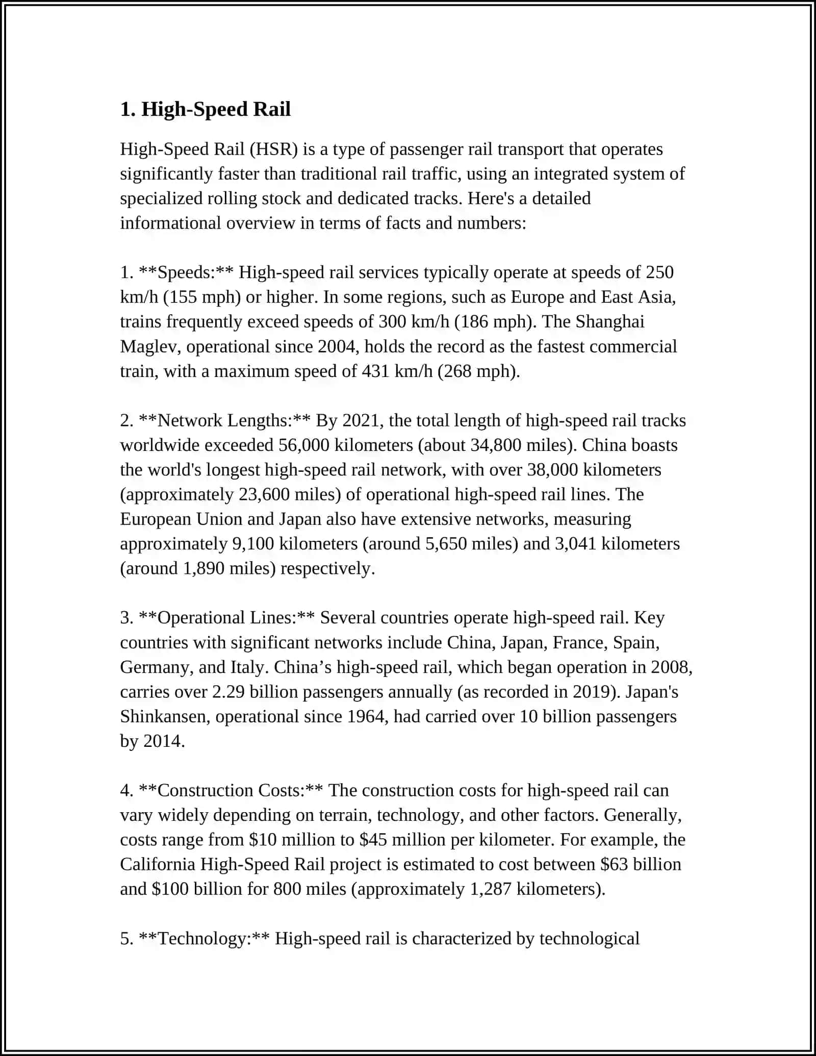 HIGH-SPEED RAIL 4