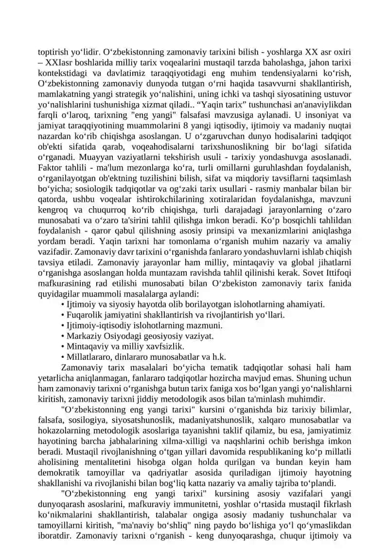 O'zbekistonning eng yangi tarixi 4