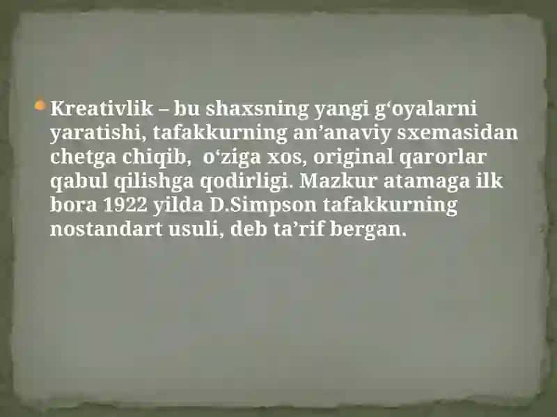 Kreativ mahsulot va fikrlash dizayni (“Design thinking”) 4