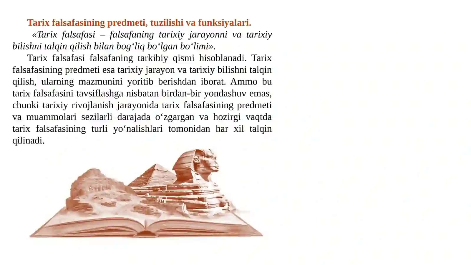 Tarix falsafasi, sivilizatsiya va madaniyat 4