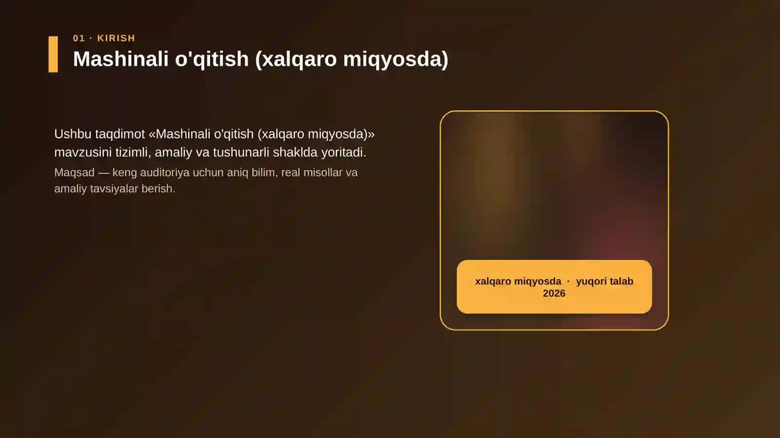 Mashinali o'qitish (xalqaro miqyosda) 4