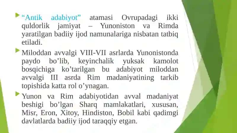 Antik davr yunon-rim adabiyoti 4