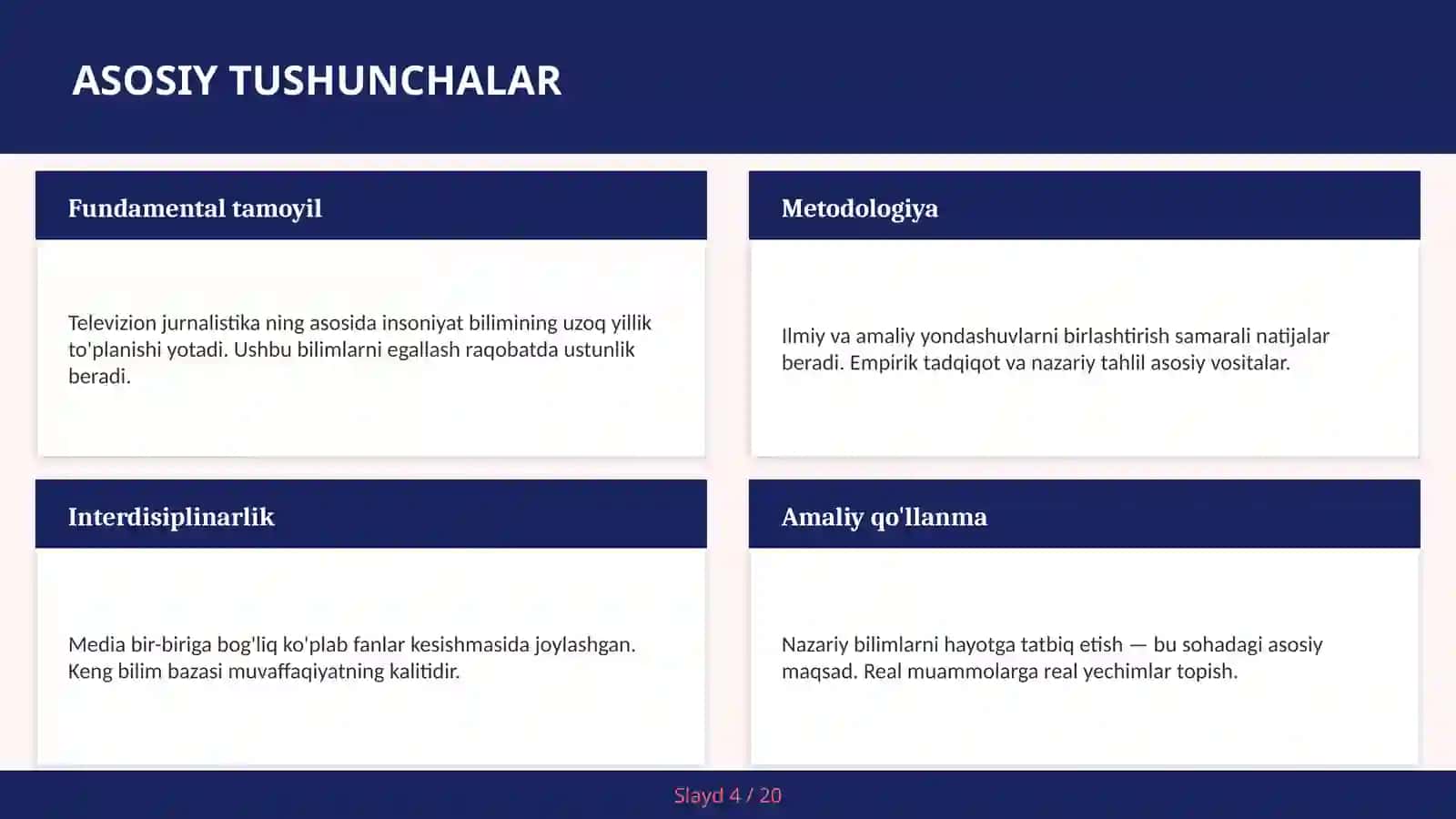 Televizion Jurnalistika 4