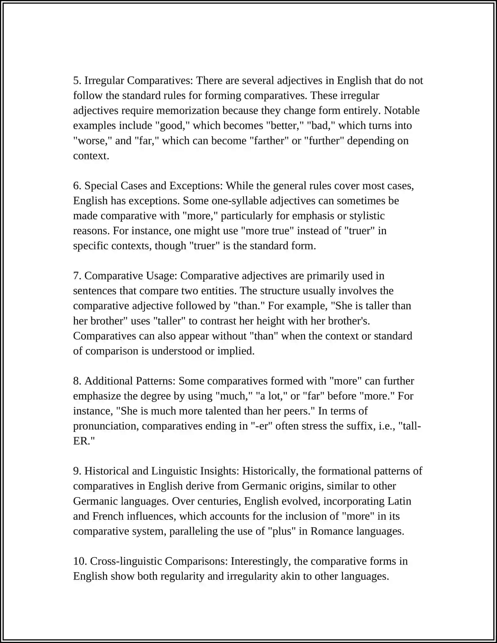 COMPARATIVE AND SUPERLATIVE 4