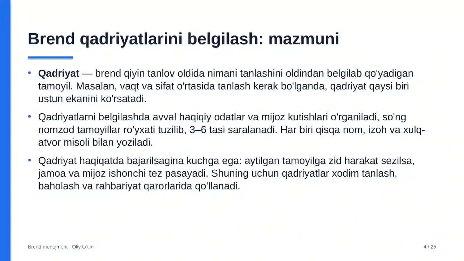 Gastronomik turizmda brend qadriyatlarini belgilash 4