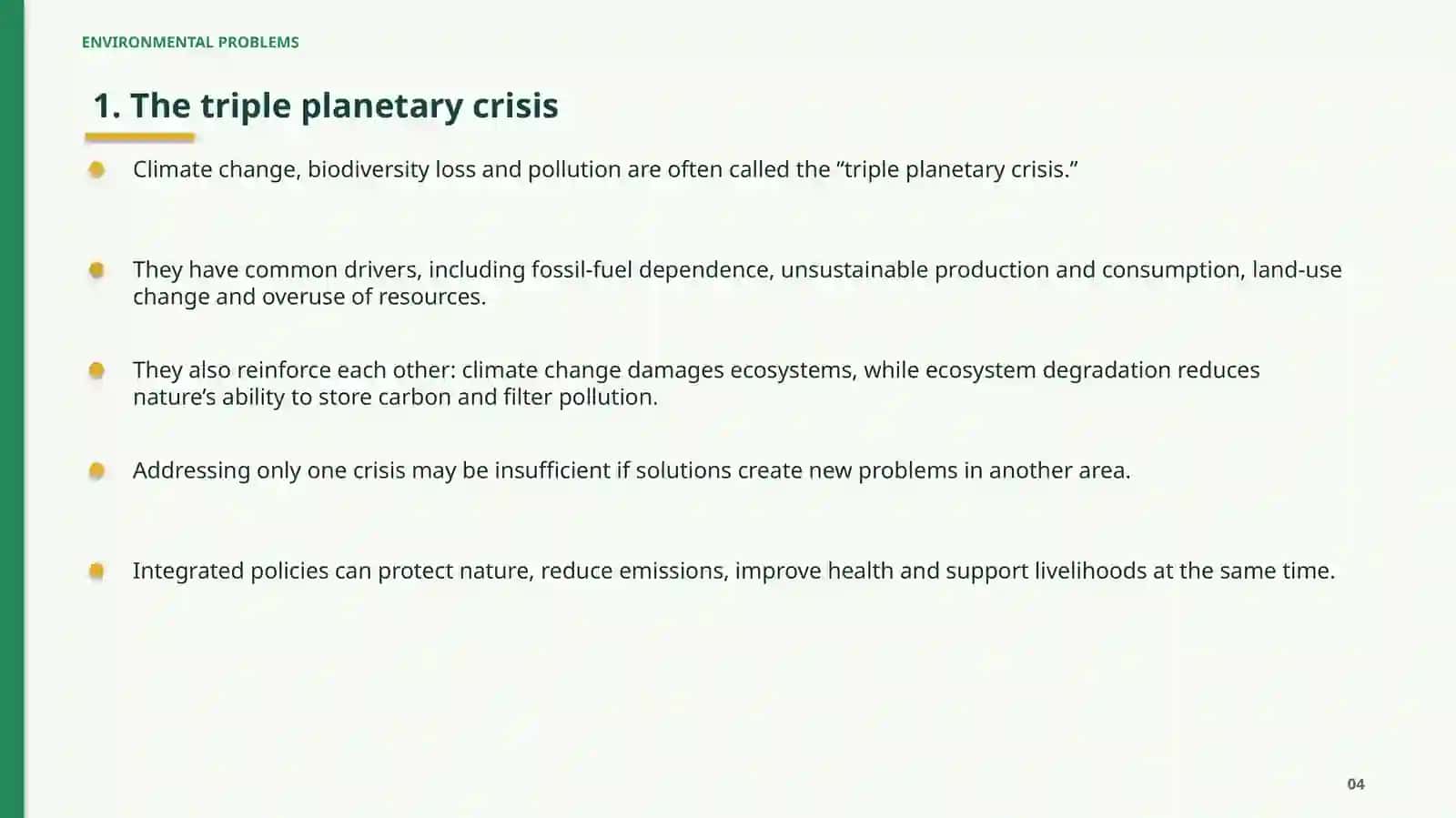 ENVIRONMENTAL PROBLEMS 4