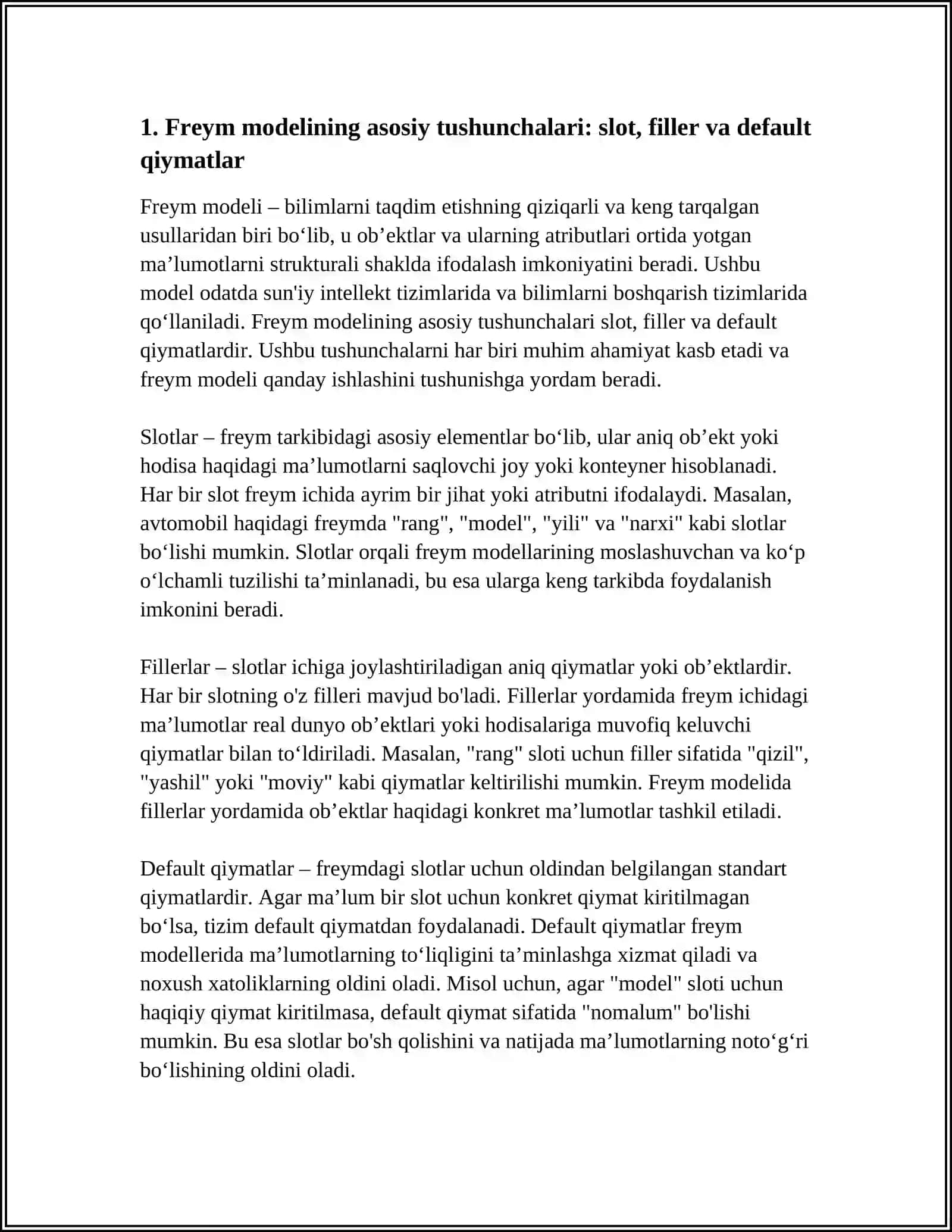 Freym modeli 4