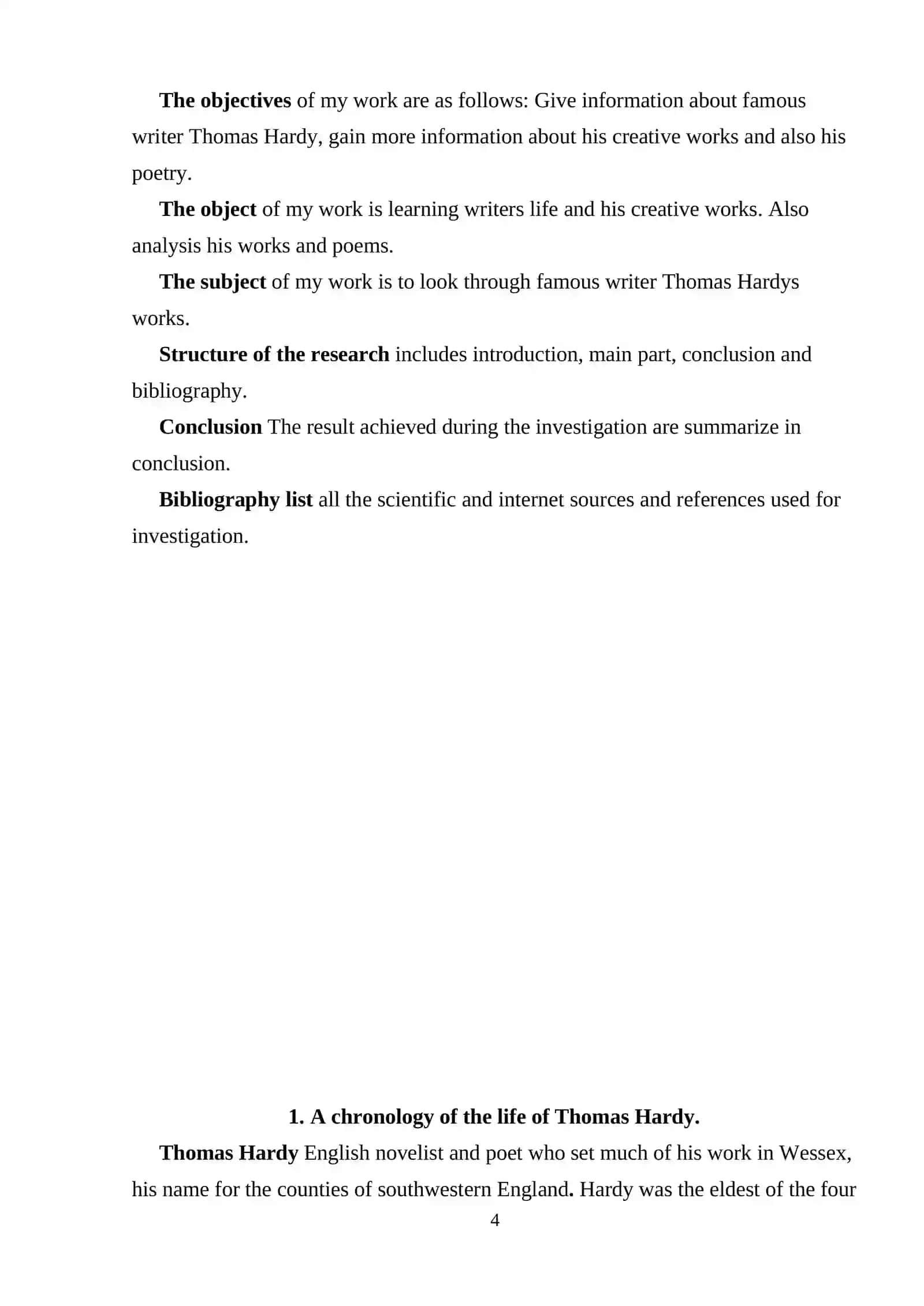 Theme: Literary works of Thоmаs Hаrdy 4