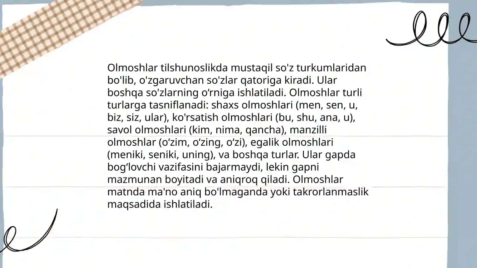 Olmoshlarning xususiyatlari va turlari 4