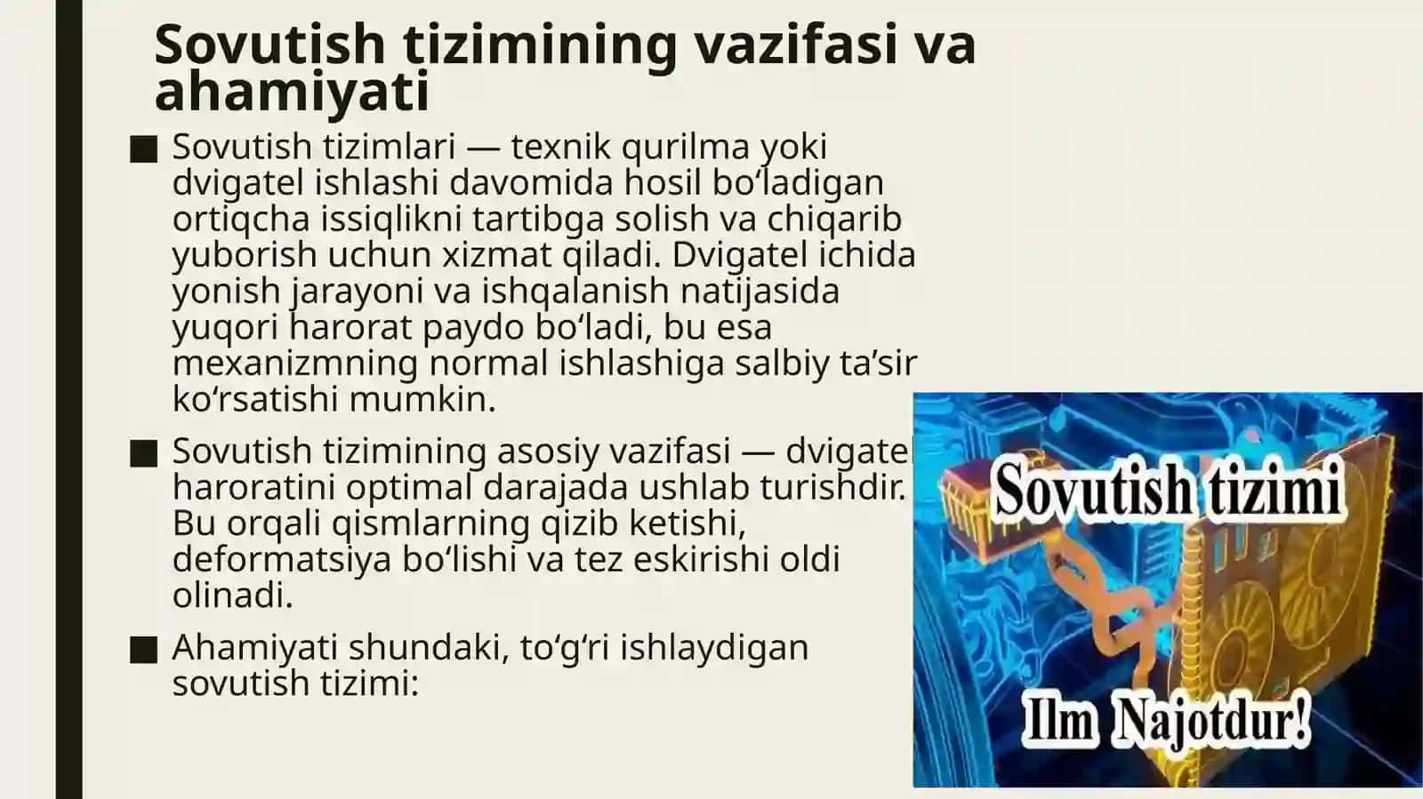 Sovutish tizimlari 4