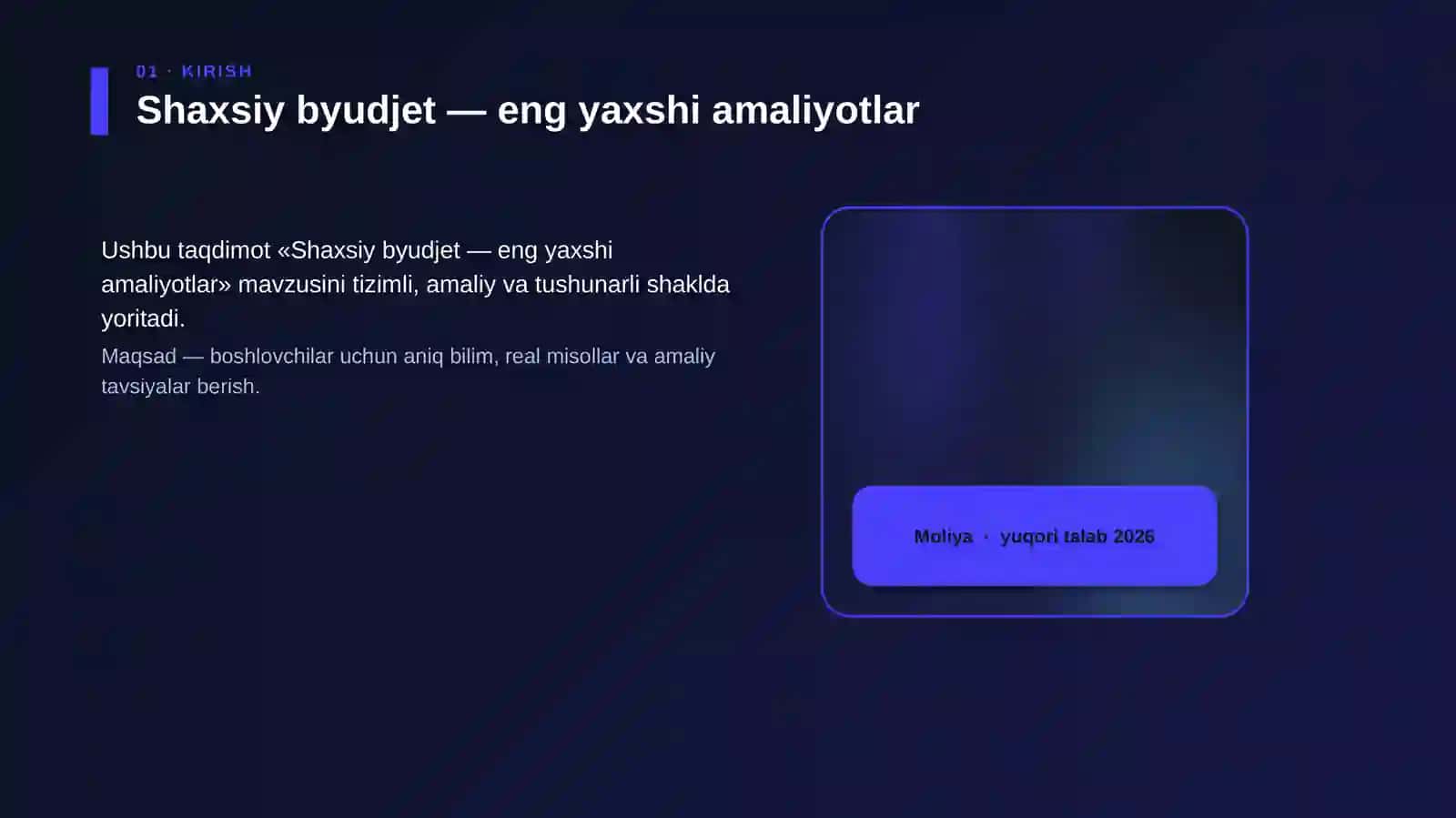 Shaxsiy byudjet — eng yaxshi amaliyotlar 4