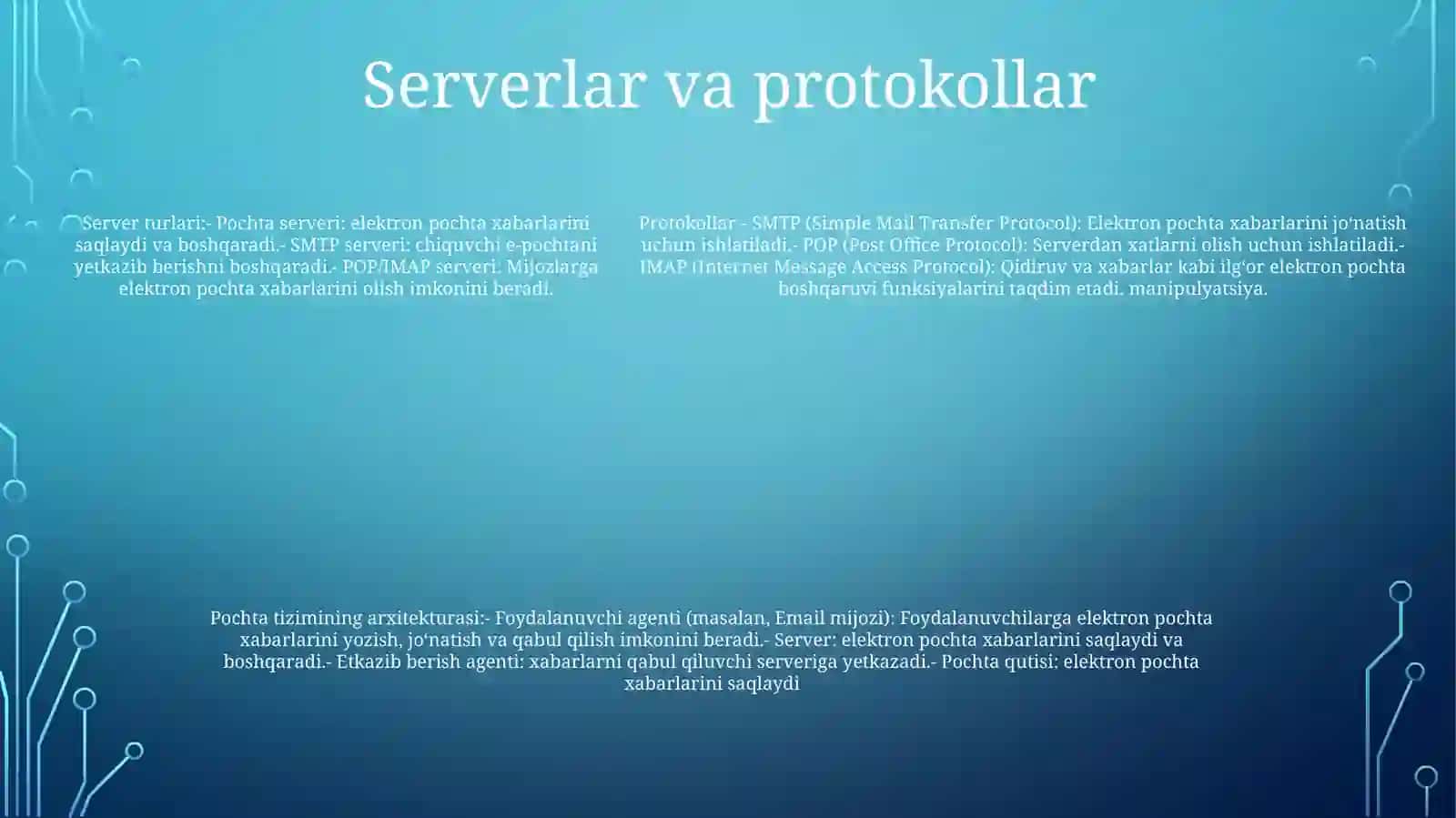 Elektron PochtaXizmatTuzilmasi 4