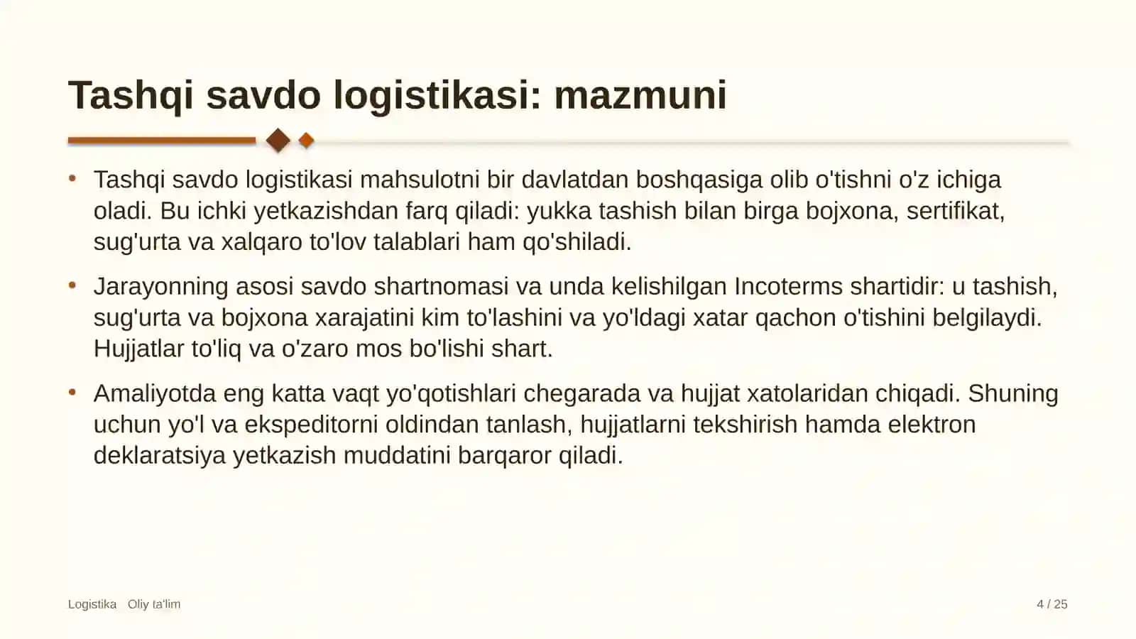 diagnostika markazlarida tashqi savdo logistikasi 3323 4