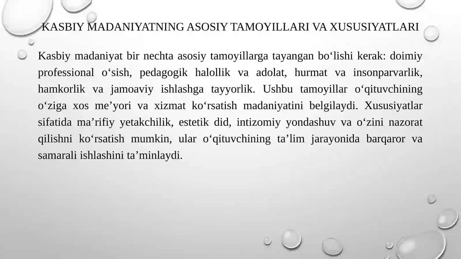 O‘qituvchining Kasbiy Madaniyati 4