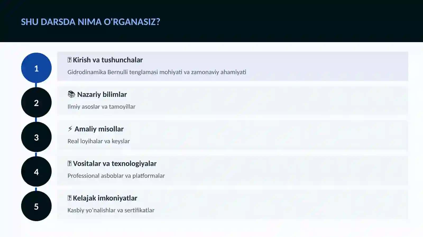 Gidrodinamika Bernulli tenglamasi 4