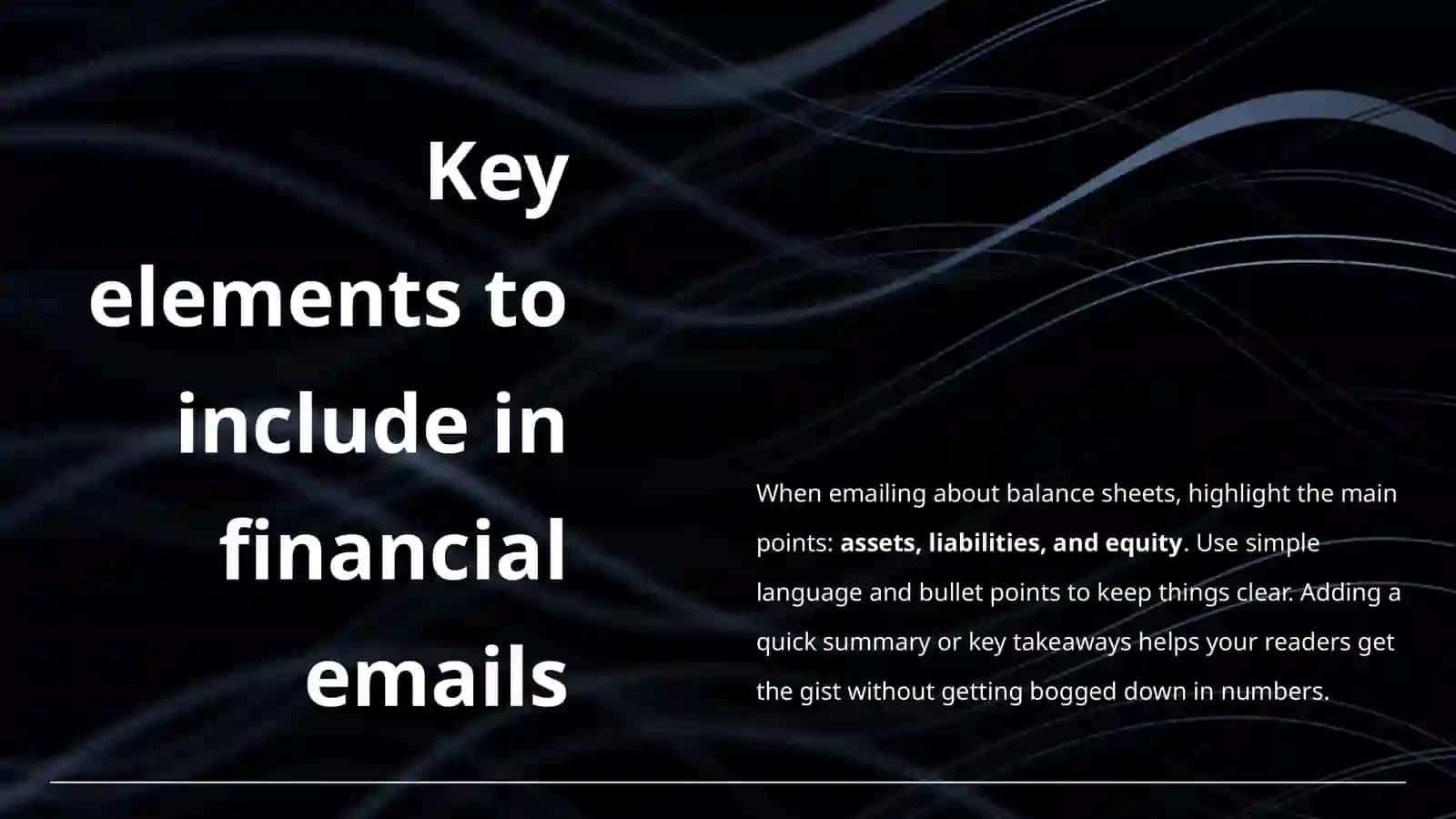 Balance Sheets 4