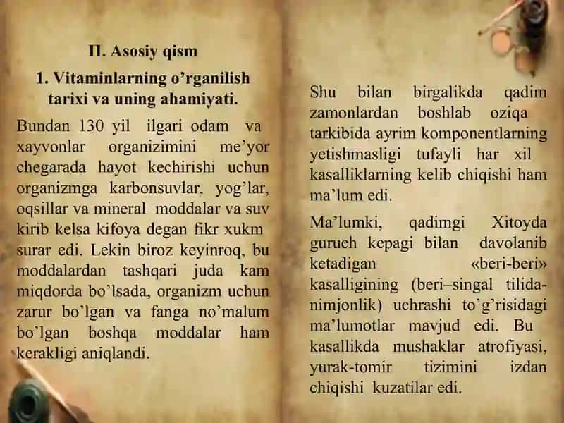 Yog’da eruvchan vitaminsimon moddalar 4