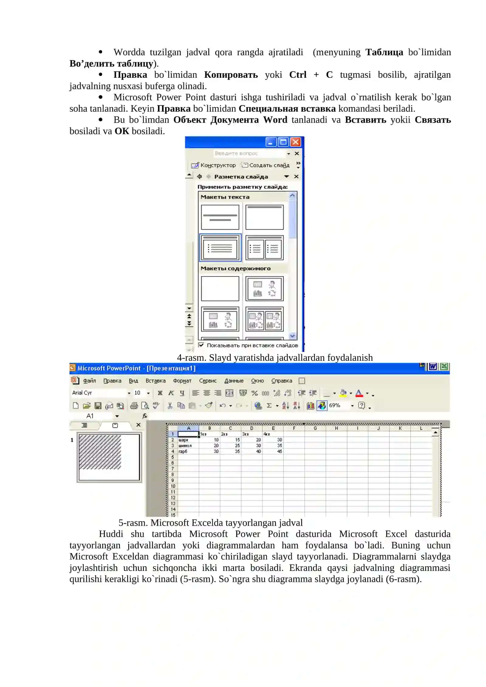 Microsoft Power Point grafik muxarriri 4