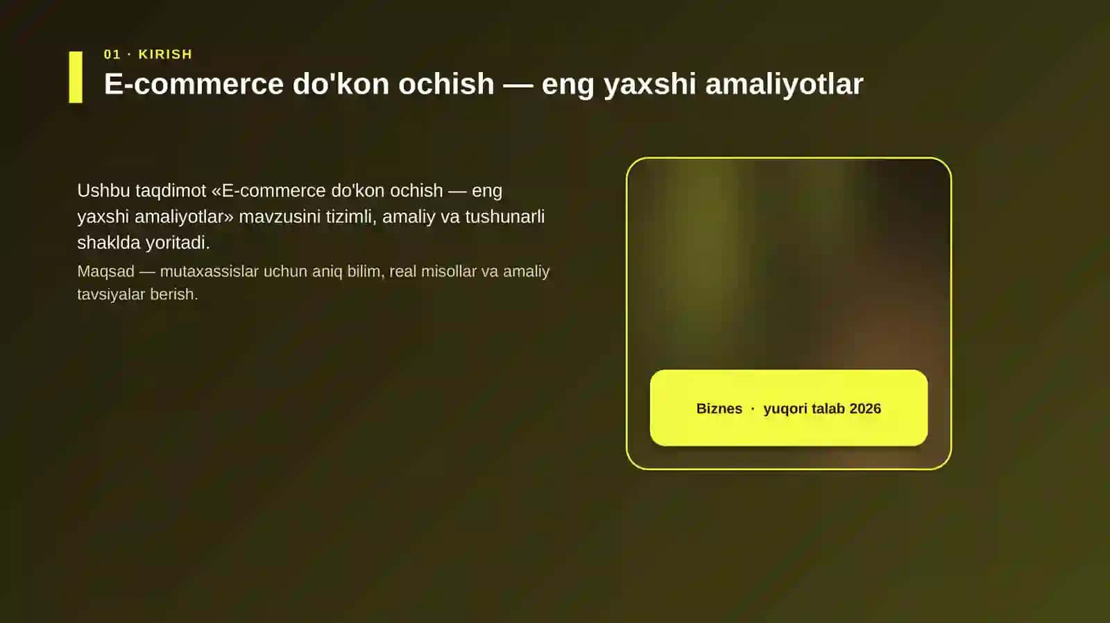 E-commerce do'kon ochish — eng yaxshi amaliyotlar 4