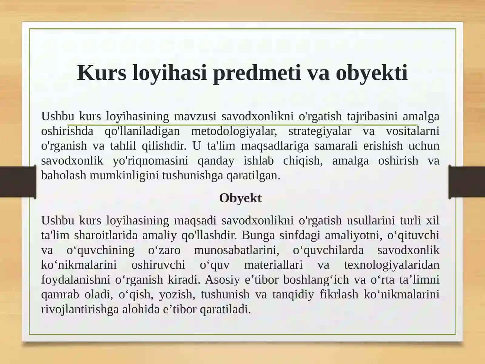 KURS LOYIHASI 4