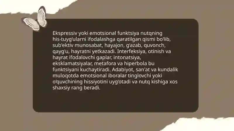 Tilning funksiyalari 4