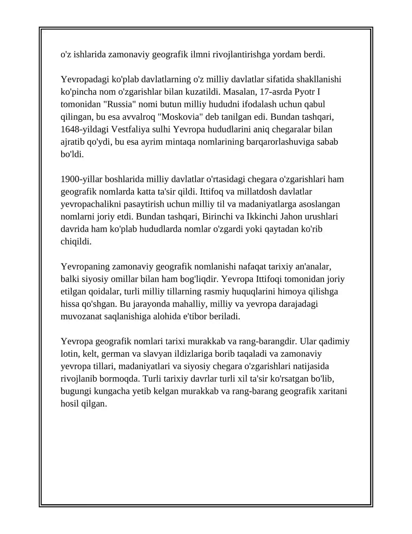 YEVROPA TOPONIMIYASI 4
